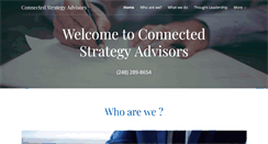 Desktop Screenshot of connectedstrategyadvisors.com