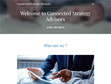 Tablet Screenshot of connectedstrategyadvisors.com
